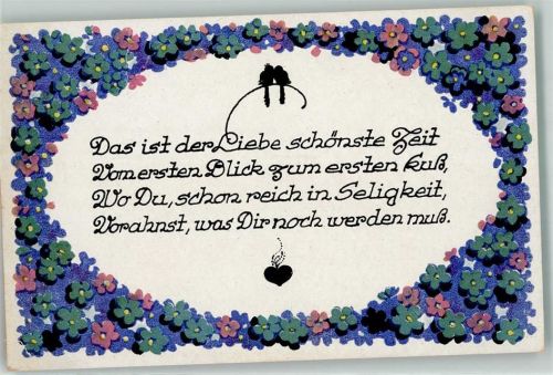 sign. Heckel Dora Worte der Liebe Verlag Abshagen Nr.353