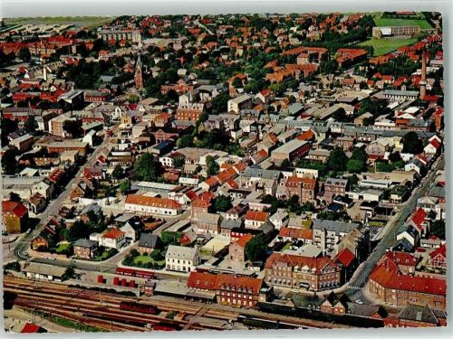 Herning Bahnhof Fliegeraufnahme