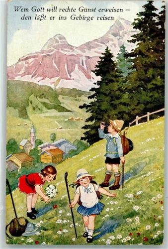 1932 Kinder Wanderstock Fernglas