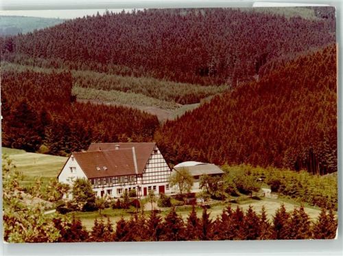 Bad Berleburg Foto Original aus Archiv eines Ansichtskartenverlags Pension Windbrache Ort handschriftlich