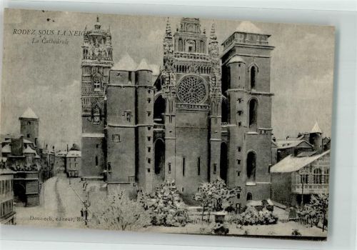 Rodez 1915 Kirche Kathedrale Feldpost WK I