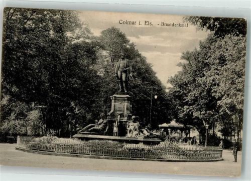 Colmar 1915 Bruat Denkmal Feldpost WK I
