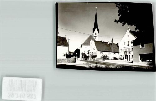 Lauingen Kirche Ort handschriftlich Foto Original aus Archiv eines Ansichtskartenverlags