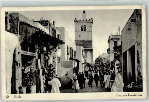 Tunis 1936 Handlung Tracht Rue des Teintiuries