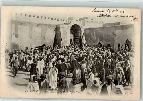 Kairouan 1903 Tracht Fete Arabe Porte Djeladine