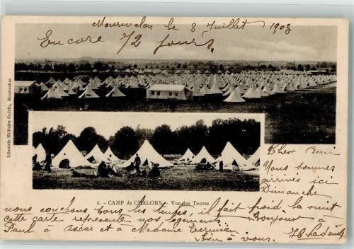 Chalons 1903 Kaserne Camp