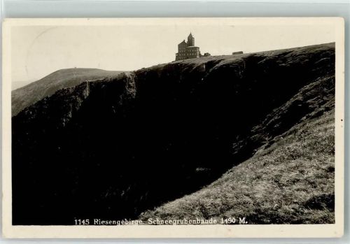 Petersdorf 1936 Hüttenstempel Schneegrubenbaude