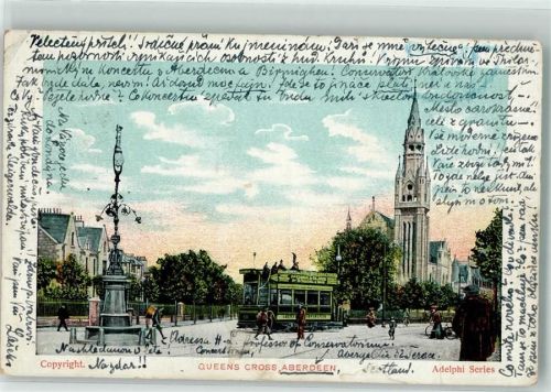 Aberdeen 1904 Straßenbahn Kirche Adelphi Series