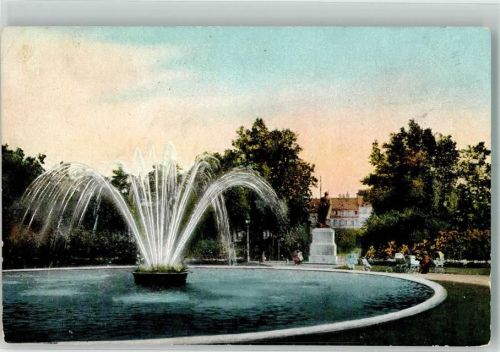 Metz 1915 Ney Denkmal Springbrunnen Esplanade Feldpost WKI