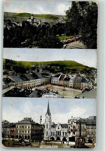 Trutnov 1913 Rathaus Ringplatz