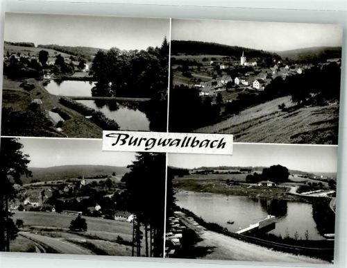 Burgwallbach mit Burgwallbacher See Kirche Heilige Dreifaltigkeit Liesbachteiche