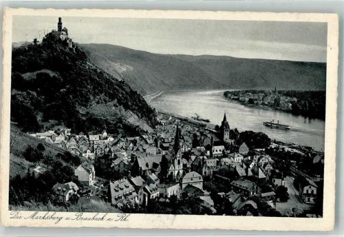 Braubach die Marksburg Raddampfer