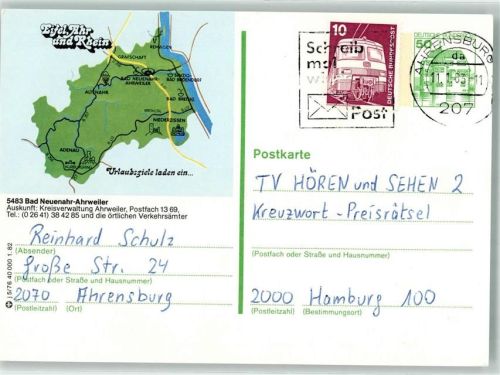 Ahrweiler Landkarte Eifel Ahr und Rhein