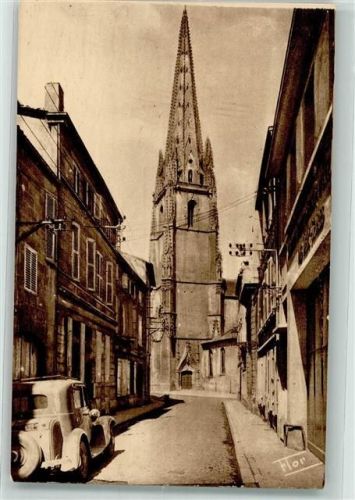 Niort 1943 Kirche Auto Oldtimer Rue Jeanne d´Arc