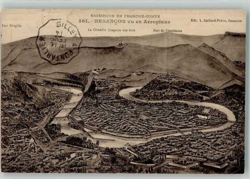 Besancon 1914 Fliegeraufnahme
