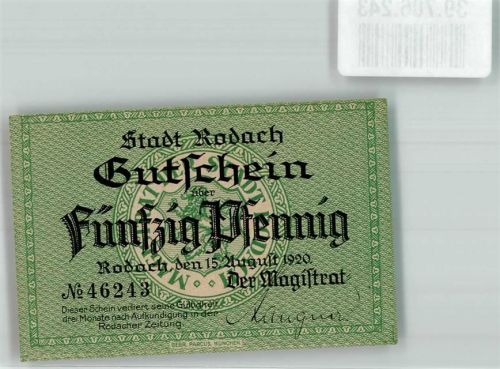 Rodach 1920 50 Pfennig