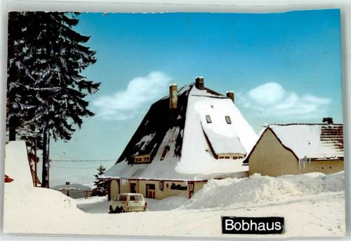 Winterberg Gasthaus Bobhaus Winter Ort handschriftlich Foto Original aus Archiv eines Ansichtskartenverlags