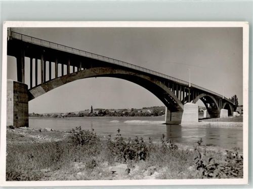 Vlotho Neue Brücke Ort handschriftlich Foto Original aus Archiv eines Ansichtskartenverlags