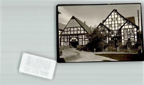 Schwalenberg Fachwerkensemble in der Altstadt Foto Original aus Archiv eines Ansichtskartenverlags Ort handschriftlich