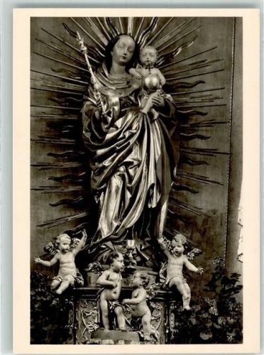 Dillingen Kloster Maria-Medingen Madonna über dem Hochaltar Fotograf Poss Nr. 2034