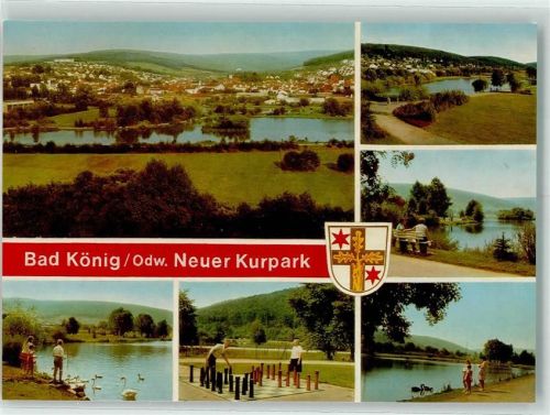 Bad König Neuer Kurpark Garten Schach Schwan Wappen