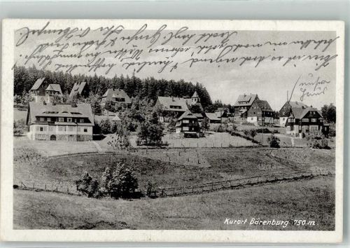 Bärenburg 1950 Ortsteil von Altenberg Verlag Franz Landgraf Nr. 670