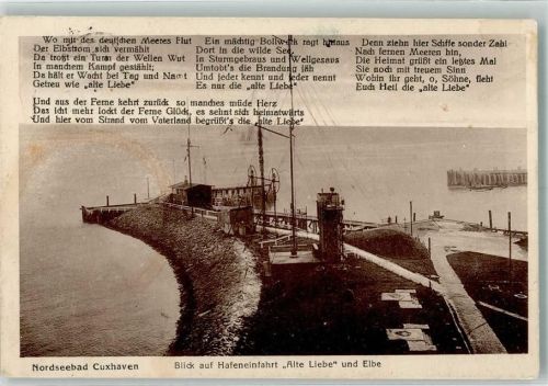 Cuxhaven Hafeneinfahrt Alte Liebe Gedicht