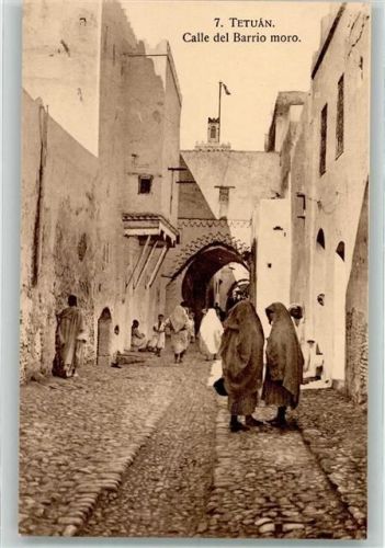 Tetuan Gasse Tracht Calle del Barrio moro