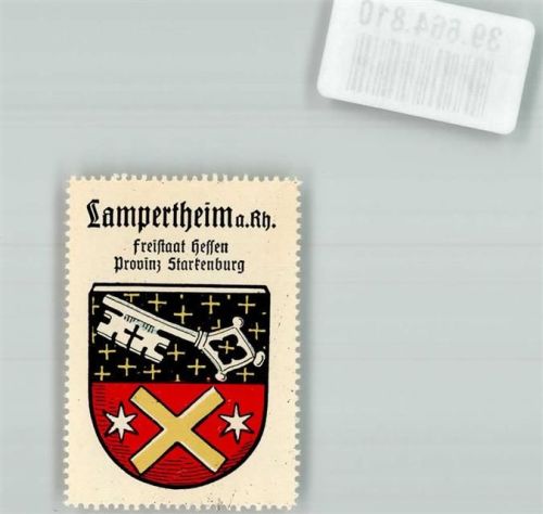 Lampertheim Wappensammelmarke Kaffee Hag