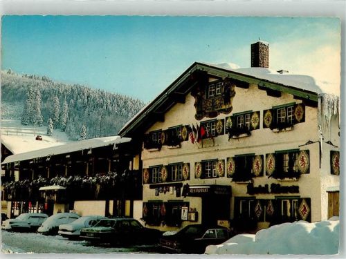 Oberstaufen Winter Gasthaus Autos
