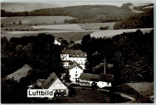 Vlotho Fliegeraufnahme Ort handschriftlichSenkelteich Foto Original aus Archiv eines Ansichtskartenverlags
