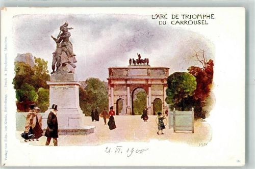 Paris 1900 L`Arc de Triomphe du Carrousel