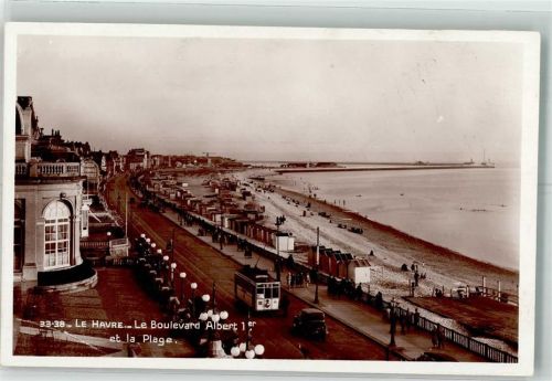 Le Havre Straßenbahn Schwimmbad Strand
