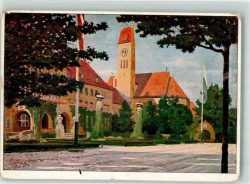 Schwabing sign. Söhn R. 1916 Krankenhaus Künstlerkarte