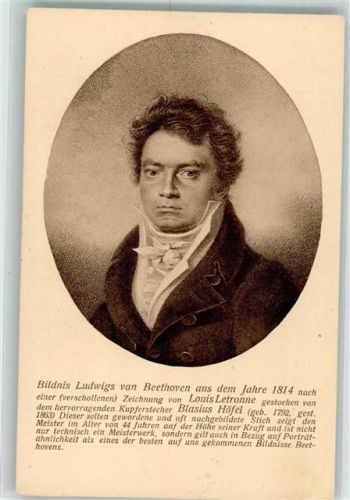 Bonn Bildnis aus den Jahre 1814 von Louis Letronne gestochen von Blasius Höfel Beethovenhaus