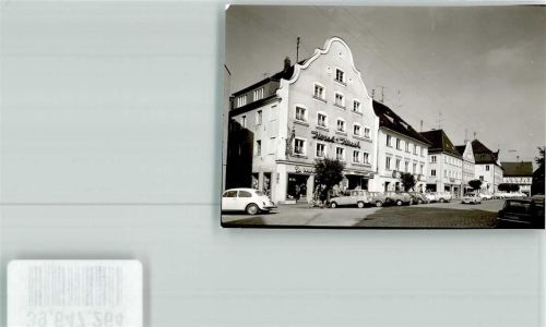 Günzburg Straße Auto Geschäfte Ort handschriftlich Foto Original aus Archiv eines Ansichtskartenverlags