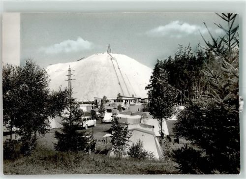 Hirschau Campingplatz Monte Cuolino Ort handschriftlich Foto Original aus Archiv eines Ansichtskartenverlags