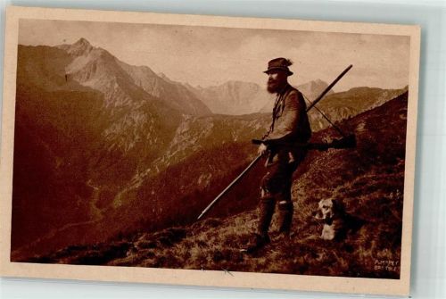 Foto A. Marey Blick vom Schleimserjoch gegen das Karwendel Jäger