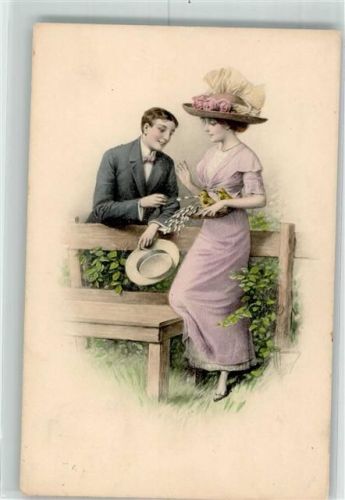 1915 Frau Hutmode Küken Weidenkätzchen Mann Nr. 638