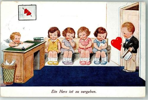 Amor Tintenfass Herz Kinder