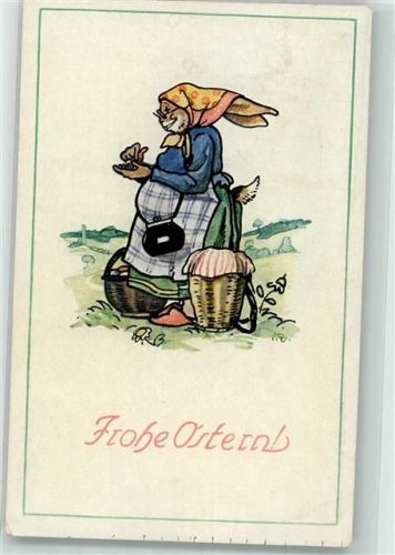 Ostern Hase Korb Paul Bender B 9013