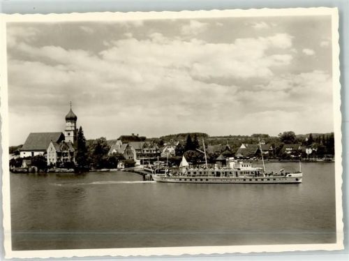 Wasserburg Dampfschiff Hafen Kirche