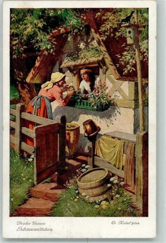 Schneewittchen Hexe Brüder Grimm Märchen Uvachrom Serie 147 Nr.3860