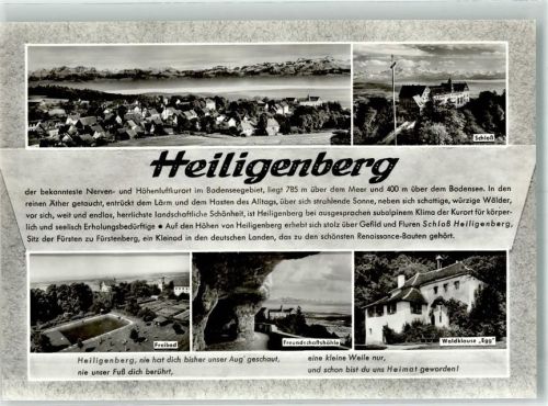 Heiligenberg Schloss Schwimmbad Freundschafts- Höhle Gasthaus Waldklause Egg