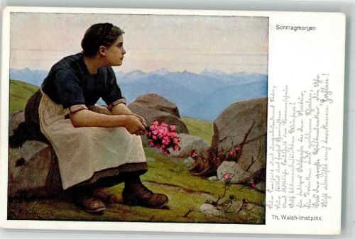 Sonntagmorden Bäuerin mit Alpenflora
