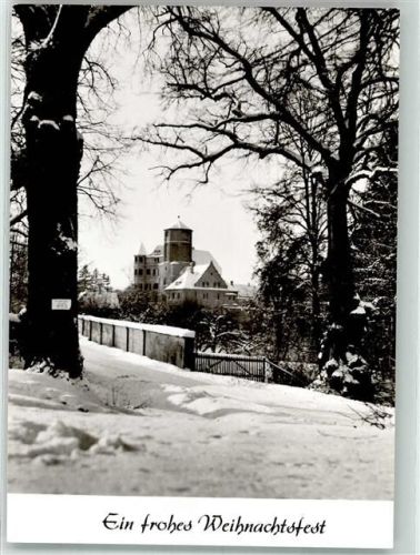 Illertissen Schloss Winter Schnee Ein frohes Weihnachtsfest