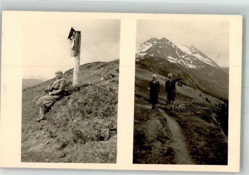 Gerlos 1939 Wegkreuz Ort handschriftlich