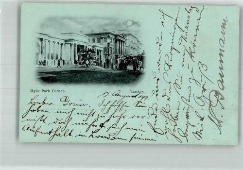 London 1899 Hyde Park Corner