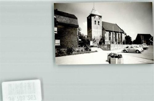 Everswinkel Kirche VW-Käfer Foto Original aus Archiv eines Ansichtskartenverlags Ort handschriftlich