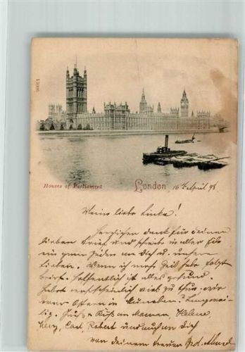London 1898 House of Parlament